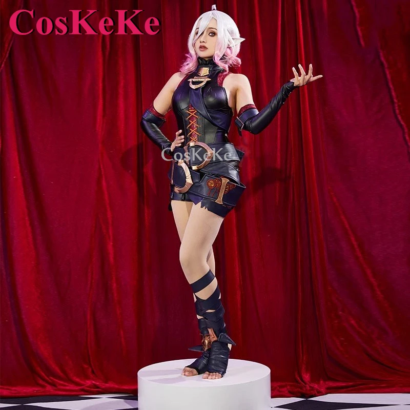 CosKeKe Briar/The Restrained Hunger Cosplay Game LOL Costume Sweet Elegant Uniform Women Halloween Party Role Play Clothing S-XL