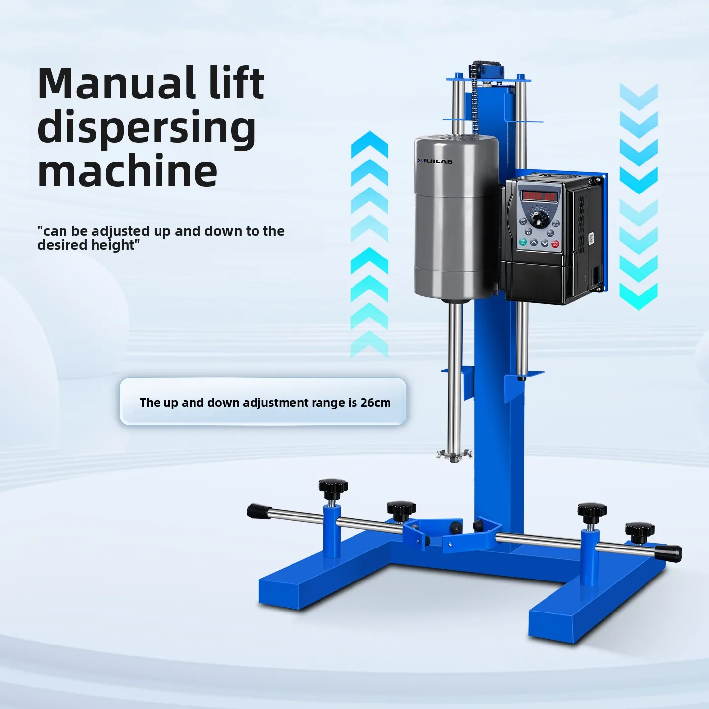 Intelligent digital display disperser for yjq laboratory, manual lifting and convenient mixing, integrated grinding homogenizer