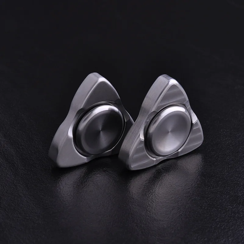 Metal Triangle EDC Fidget Spinner Stainless Steel Fingertip Gyro Hand Spinner Adults Decompression Anti Stress Relief Fidget Toy