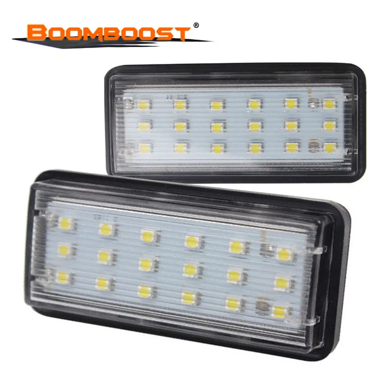 2pcs Car LED Number License Plate Light kit Fit For Lexus LX470 GX470 18SMD For Toyota Land Cruiser 120 Prado Land Cruiser 200