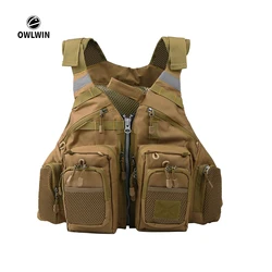 2022 life fishing vest outdoor sport flying  Owlwin ife jacket men respiratory jacket survival utility vest safety vest