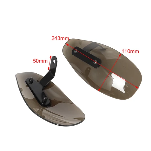 Imagen 2 del producto Protector de mano para motocicleta, Deflector de viento frío, Protector de mano, protección contra caídas para Harley, Honda, Yamaha, Suzuki Chopper