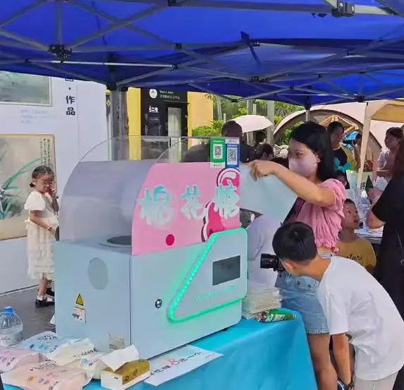 Cotton Candy Vending Machine Semi-automatic Cotton Candy Machine Small Self-service Vending Machine fantastic Cotton Candy Machi