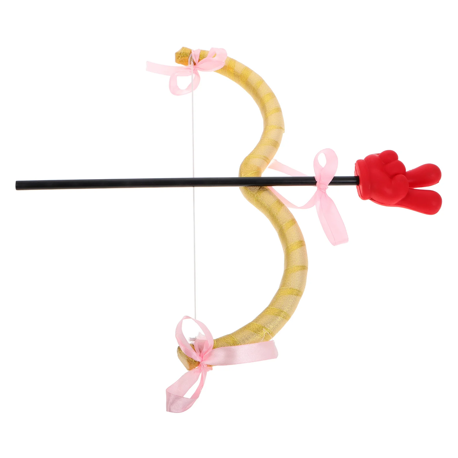 1 セットキューピッドハンドジェスチャー矢ミニ弓矢クリエイティブコスチューム小道具バレンタインパーティーコスプレアクセサリーキューピッドバレンタイン