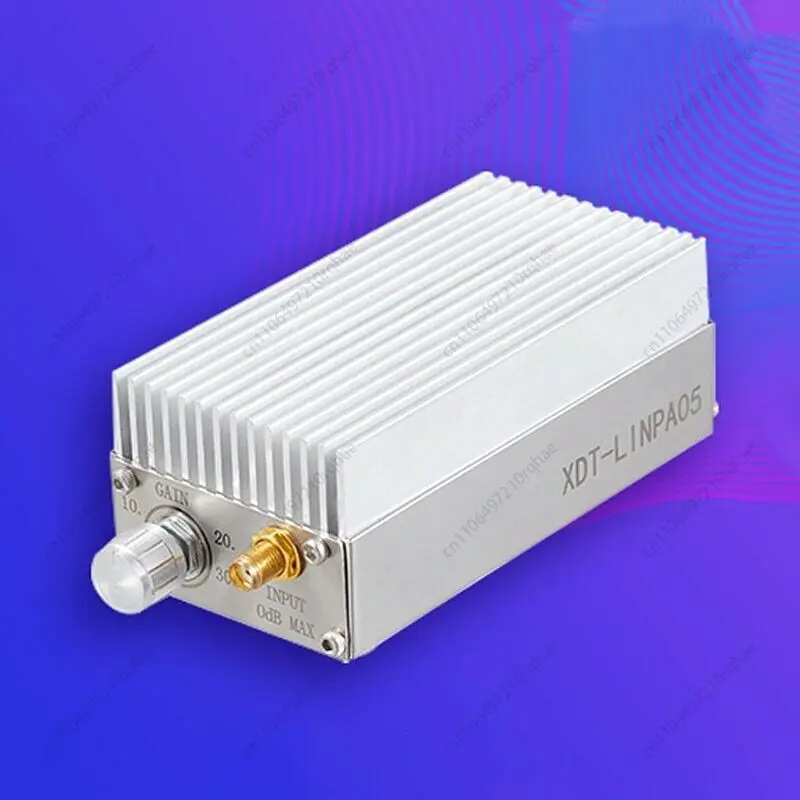 

Lab-grade General Purpose RF Power Amplifier 200MHz 7W, Linear AMP with Adjustable Gain for Test & Measurement
