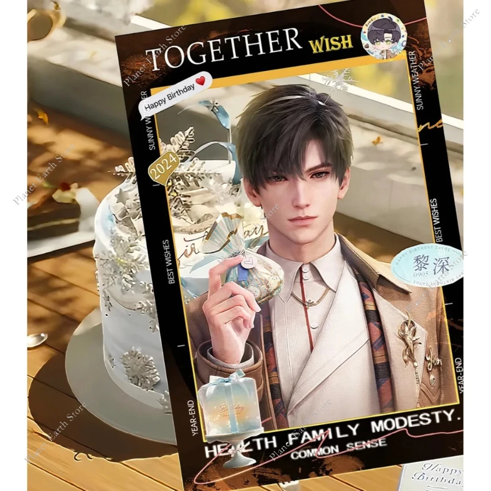 Gra 2025 Miłość i Głębokie Kosmosy Zayne Sylus Rafayel Xavier Anime Akrylowa Przezroczysta Karta Cosplay Kreskówka Dekoracja na Biurko