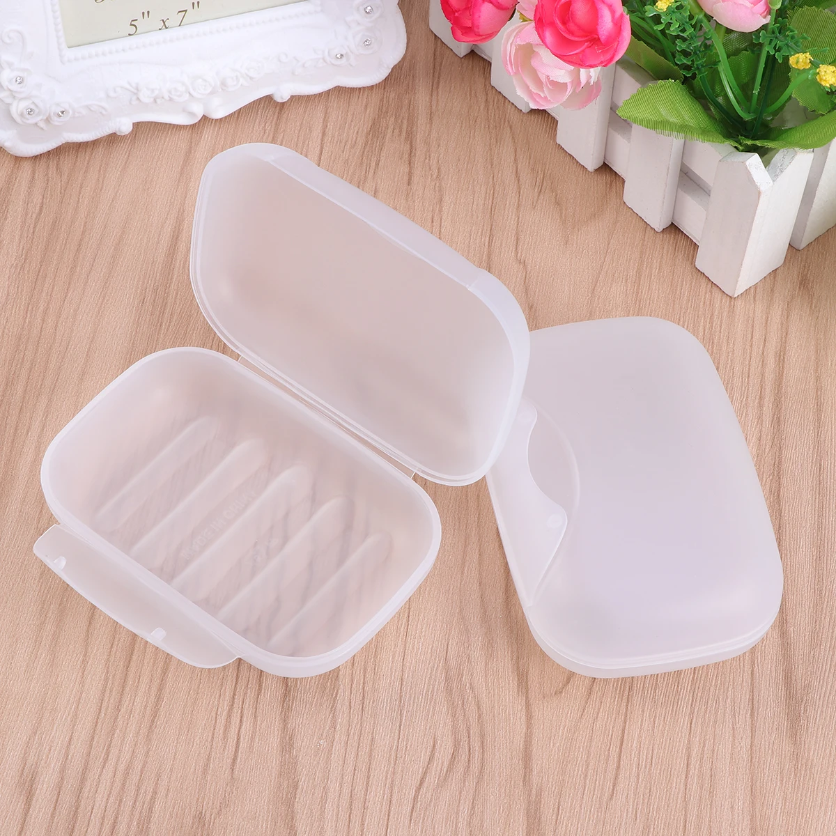 

Lockable Portable Soap Case Size L Black Practical PP Plastic Soap Holder for Traveling Hiking Camping