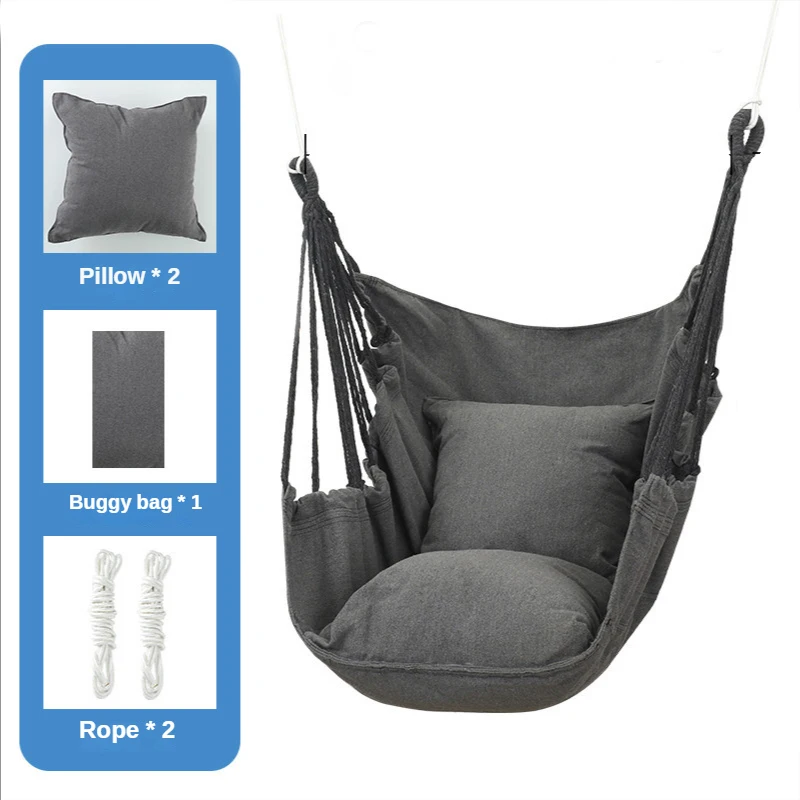 Canvas Camping Hammock College Student Dormitory Indoor Adult Leisure Chair Hanging Swing