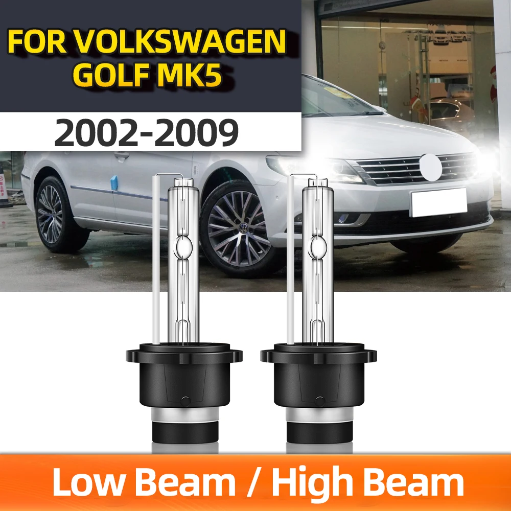 

TEENRAM Lamp Car Headligh D2S 6000K White Car HID Light For Volkswagen Golf Mk5 2002 2003 2004 2005 2006 2007 2008 2009