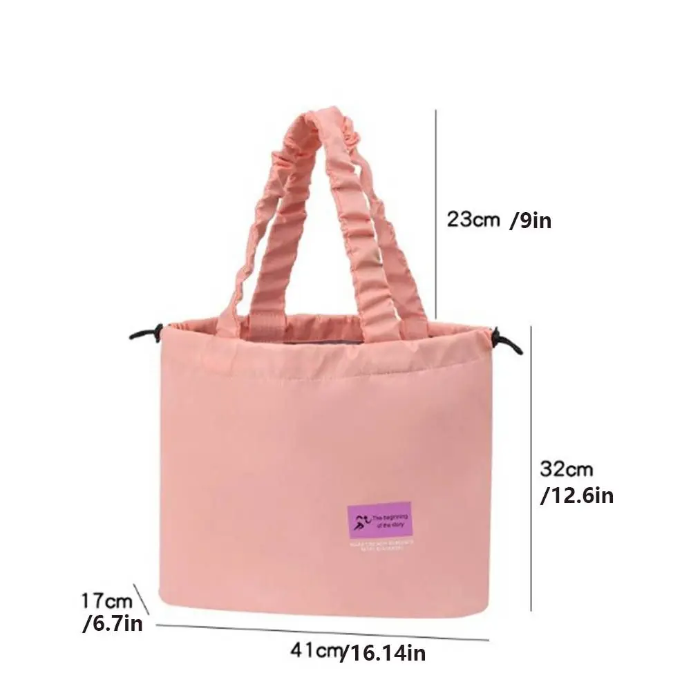 Dry Wet Separation Swimming Shoulder Bag Large Capacity with Handle Fitness Hand Pouch Lightweight Drawstring Design Beach Bag