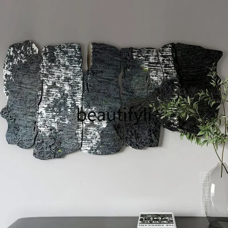 Minimalist Light Luxury Entrance Abstract Personality Combination Three-Dimensional Handmade Texture Decorative Painting