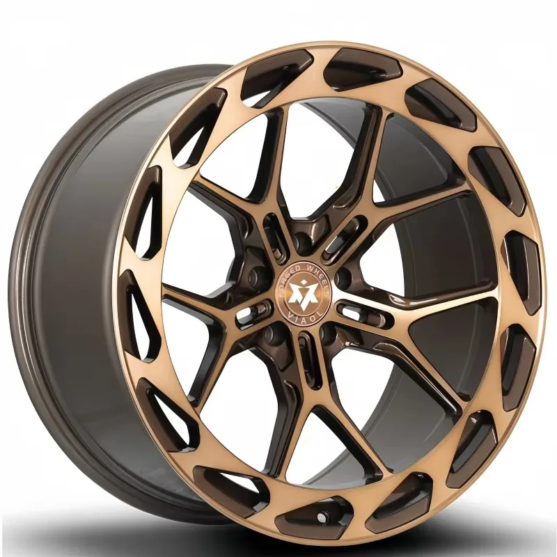 Bespoke Private Forged Aluminium Wheels Rims 4 Pieces 5 Spoke Center Lock 6061-T6 20-22 Inch Custom Forged Luxury Sedan