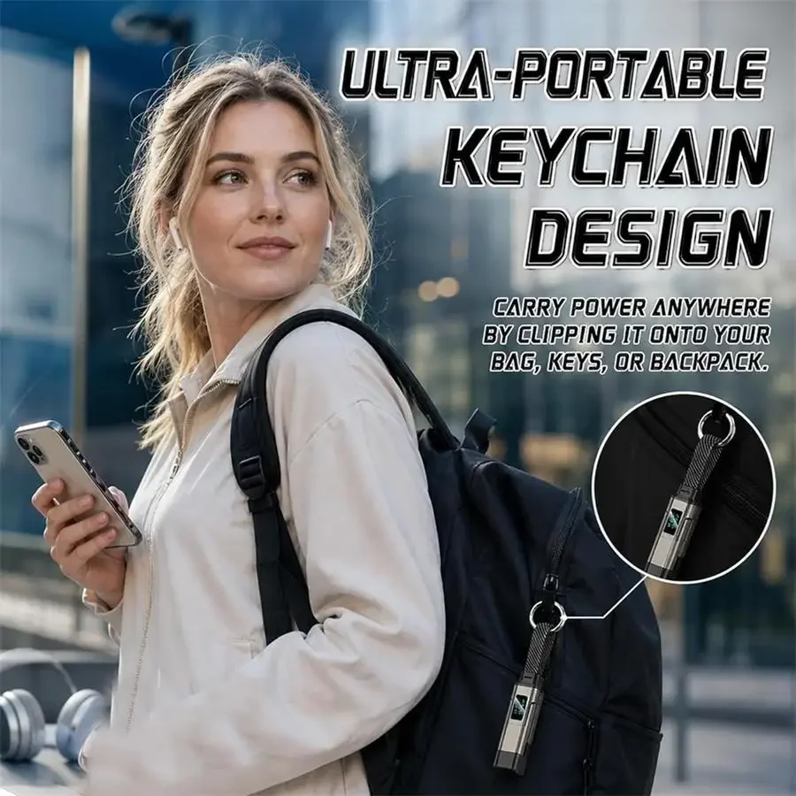 4-in-1 65W Schlüsselanhänger-Ladekabel USB-C mit V/A/W-Anzeige Typ C für Apple Tragbares Kabel für iPhone/iPad/Samsung/Laptop – Detail 5