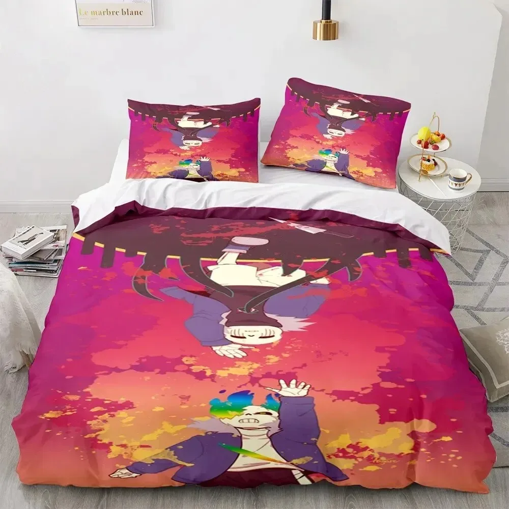 

Game Undertale Frisk Sans Bedding Set Boys Girls Twin Queen Size Duvet Cover Pillowcase Bed Boys Adult Home Textileextile