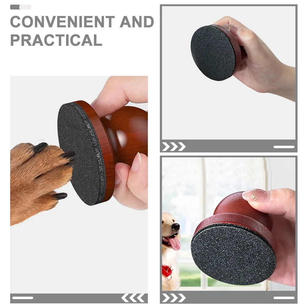 

1pcs Pet Nail File Wood Handle For Dogs Cats Small Medium Large Breeds Portable Puppy Grinding Tool Dog Nail Accessory