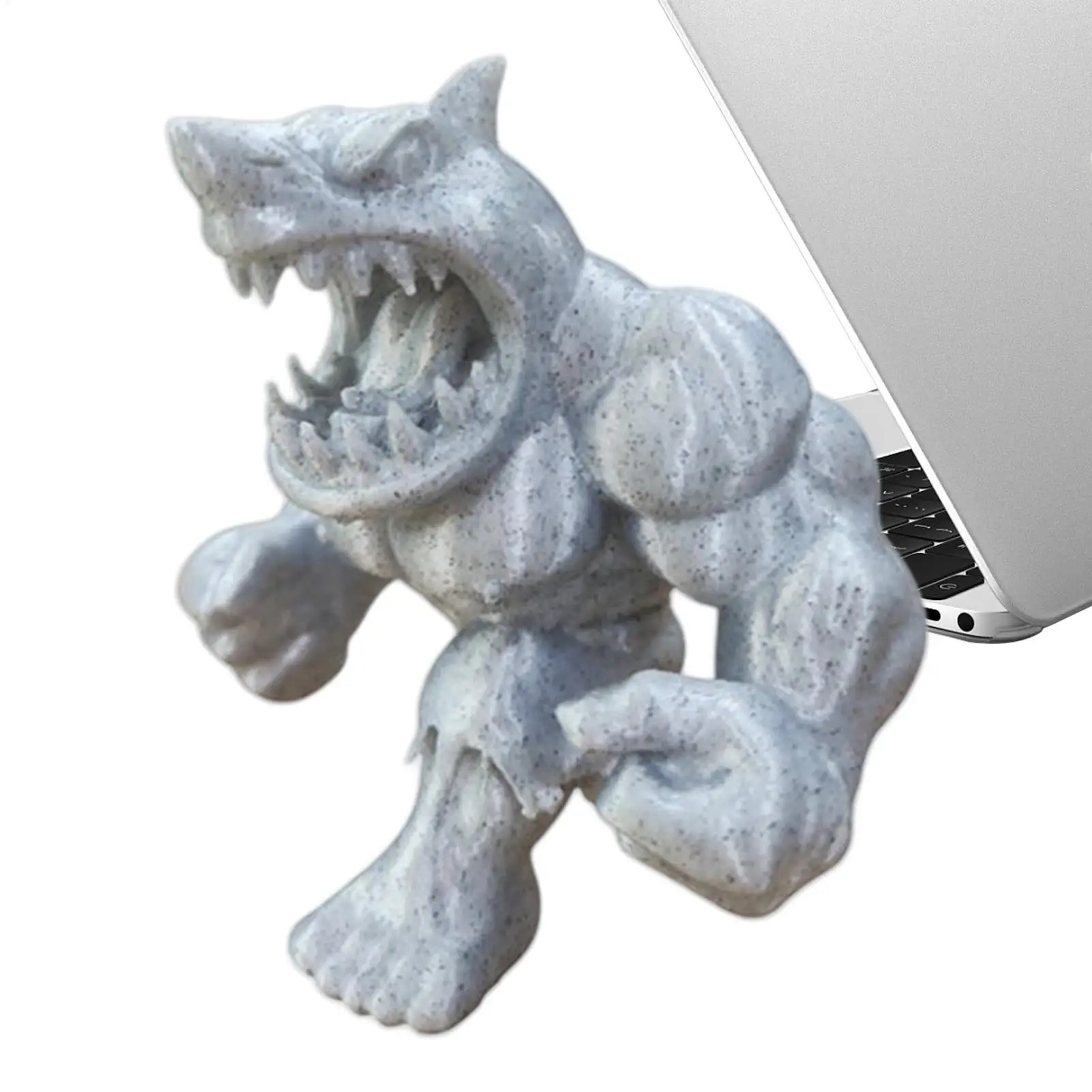 

Shark Figurines Desktop Collectible Figure Funny Howling Muscular Shark Sculpture For Nursery Living Room Bedroom Bookshelf