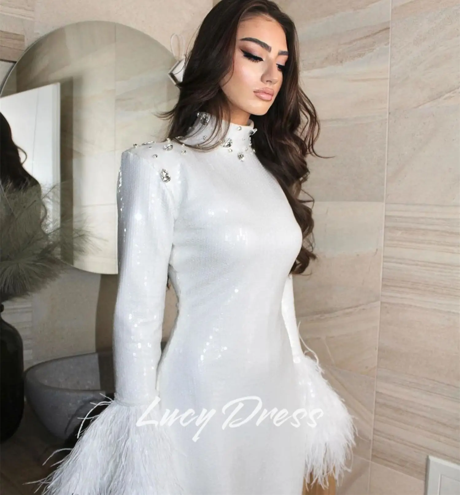 لوسي فستان حفلة مخصصة سعيد شارون فستان سهرة فاخر 2025 فساتين حفل فساتين تنورة قصيرة فساتين لحضور الحفلات الموسيقية فستان عيد ميلاد