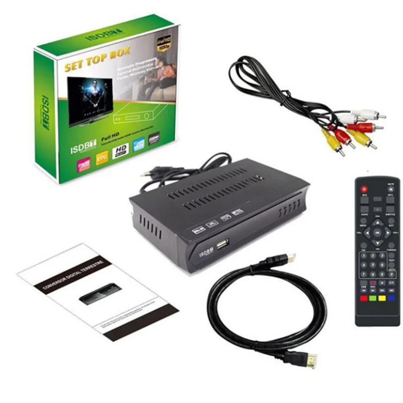 New Digital TV Receiver ISDB-T TV BOX Satellite Signal Set Top Box 1080P HD Video Terrestrial For Chile/Brazil/Peru