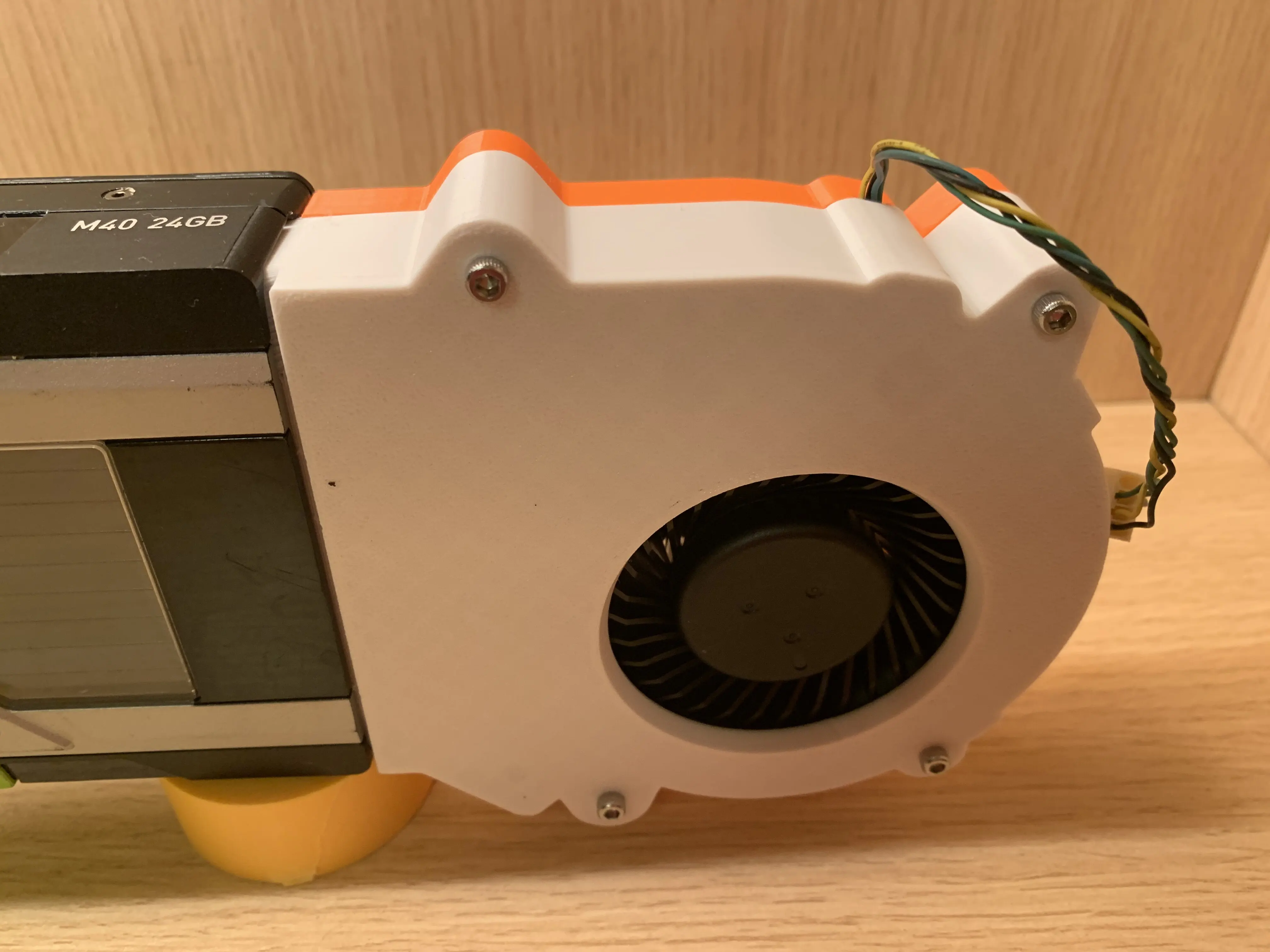 New for NVIDIA for Tesla V100 P40 M40 Graphics Card Turbo Cooling Fan, for AVC 4-Pin PWM Approx. 39cm in length (including fan) - view 3
