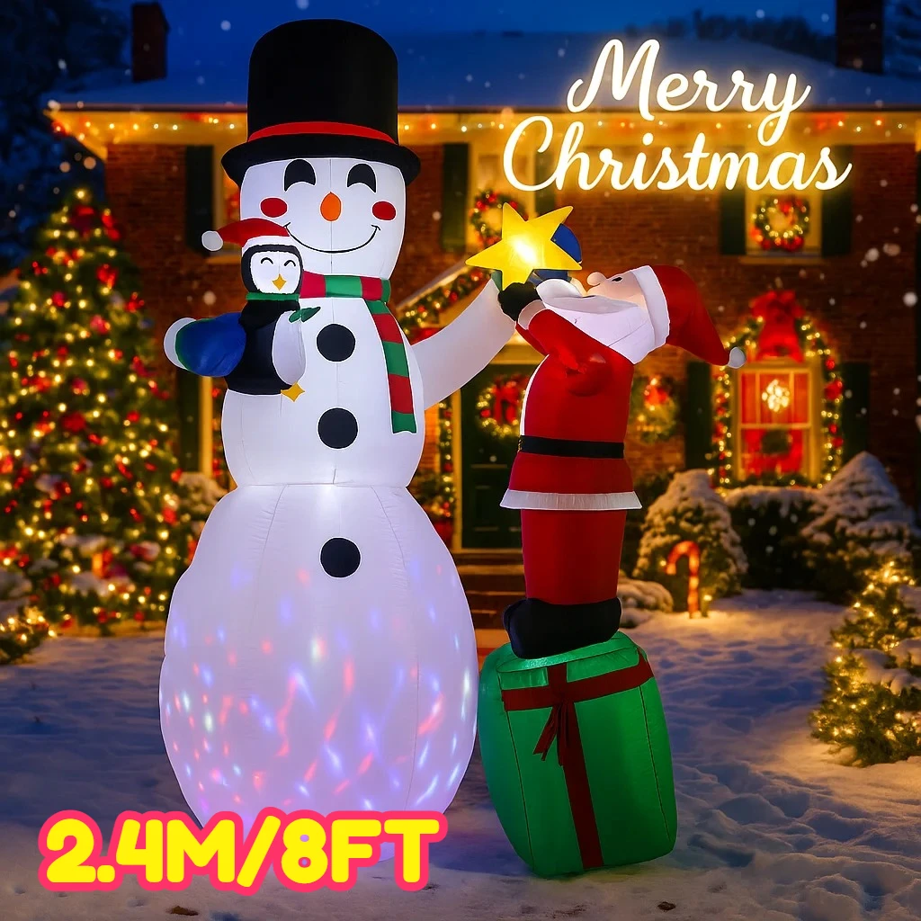 2.4M/8FT Snowman Sa…