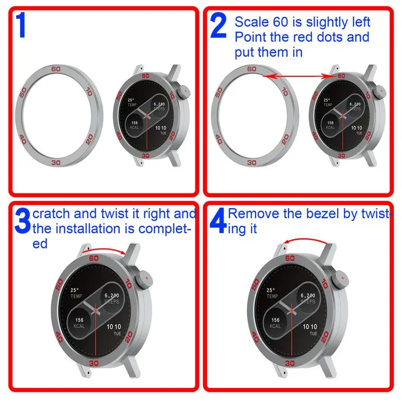 For CMF Watch Pro2 Watch Bezel Ring Scratch-Resistant Protection Gear Protective Cover Scratch Resistant Ring Case For Women