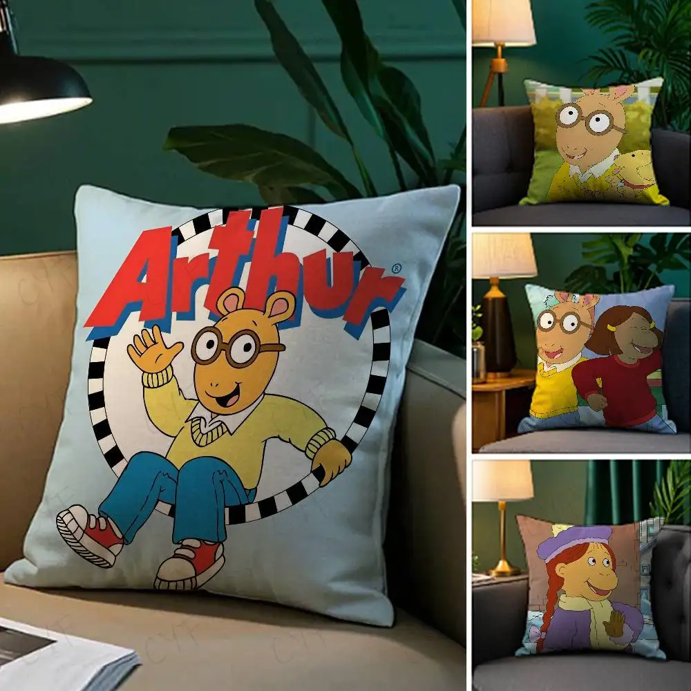 

Anime Arthur Pillow Case Custom Printed Brushed Fleece Pillow, Baby Skin-Touch, Eco-Friendly Dye-Sublimation Cushion for Home De