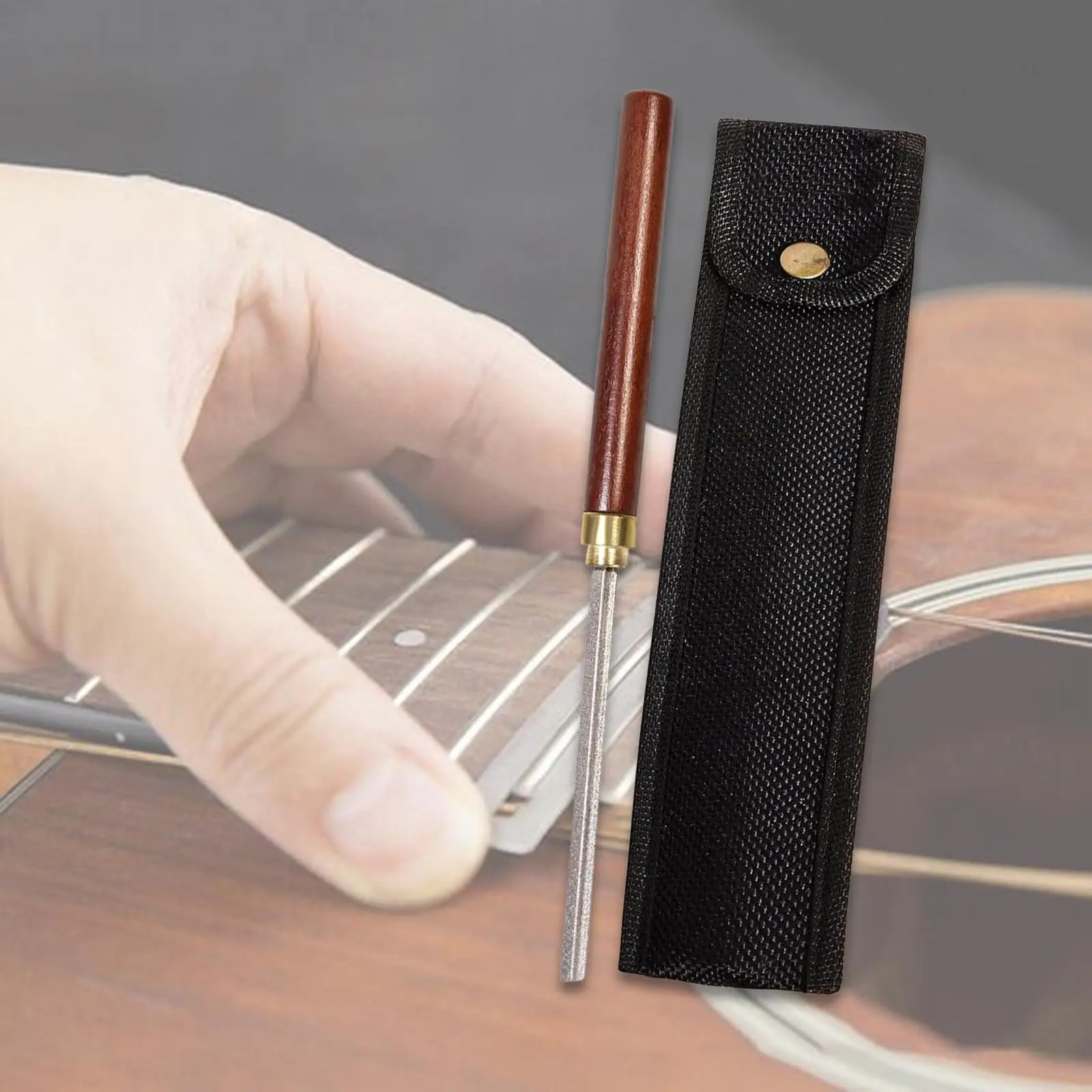 

Guitar Fret Crowning Dressing File Fingerboard Protector Guitar Fret End Dressing File Repairing Tool for Bass Electric Guitars