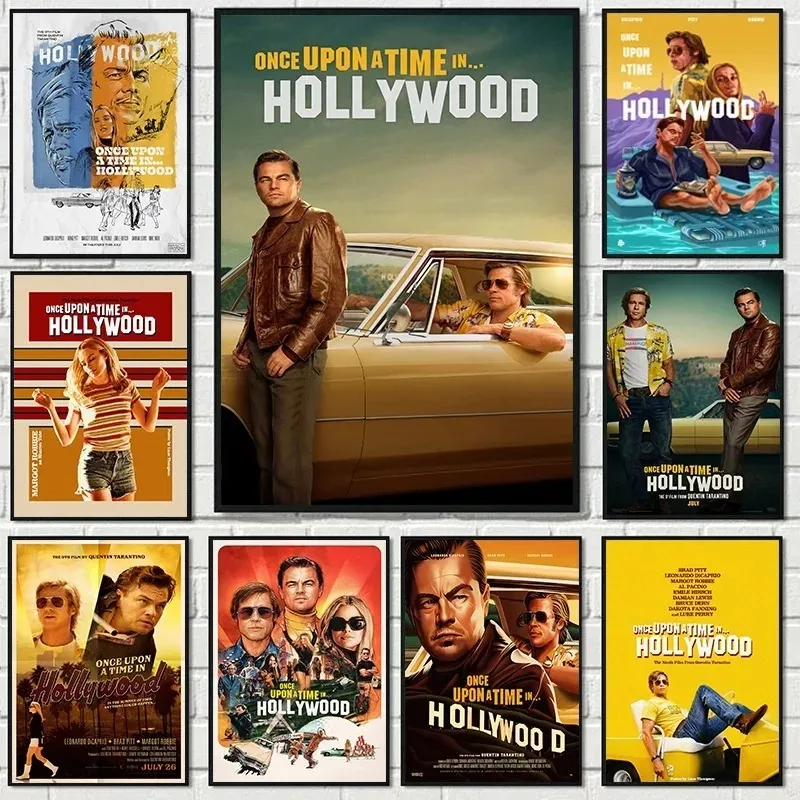 Classic Quentin Movie Once Upon A Time in-Hollywood Leo Vintage Canvas Poster and Prints Wall Art Pictures Home Decor