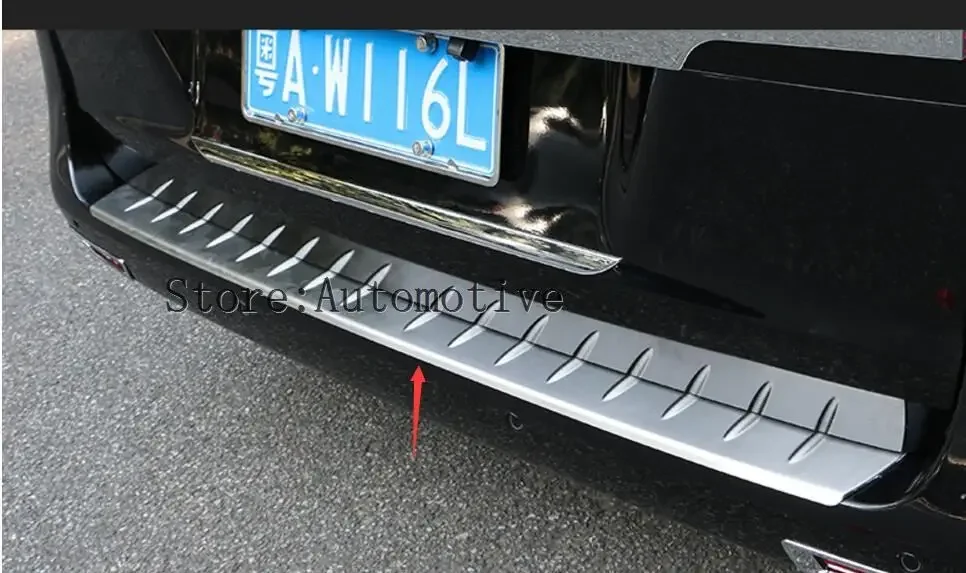 Rear Bumper Protector threshold plate cover Sill Trim for Mercedes Benz Metris Valente Vito Viano V-Class W447  2016 2017 2018