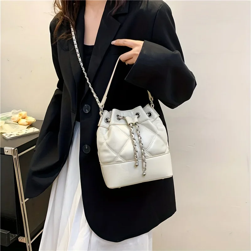 Bolso minimalista del cubo del modelo de Argyle, bolso de la cartera del color sólido, bolso del diseño del cordón para el trabajo