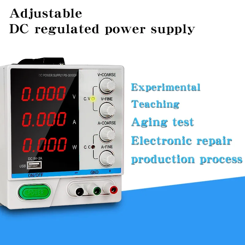 Wanptek Adjustable PS-1003DF 100V 3A LED 4 Digital Display Adjustable Switching Voltage Current Wazz Regulator  DC Power Supply