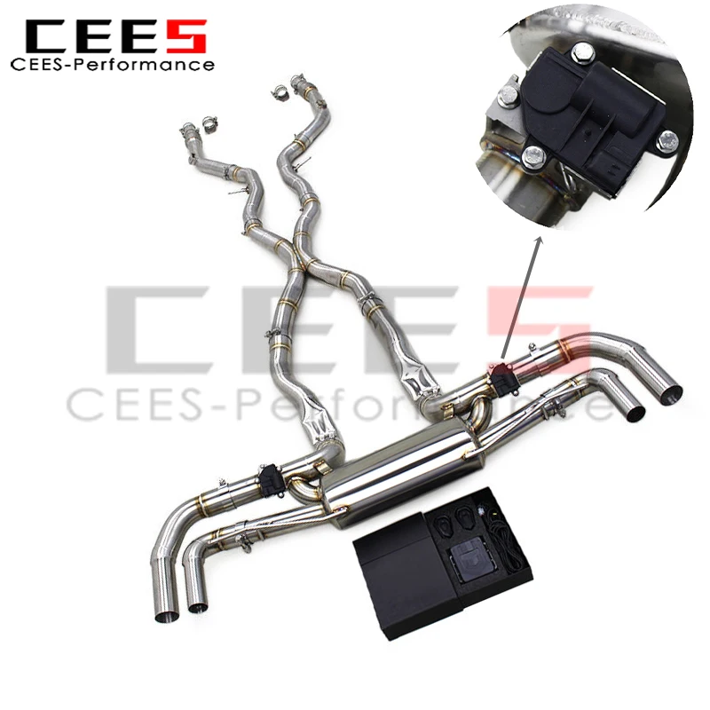 

cees for Mercedes-Benz GLE580 4.0L (2016-2024) Valved Catback Exhaust System Stainless Steel Exhaust Pipe