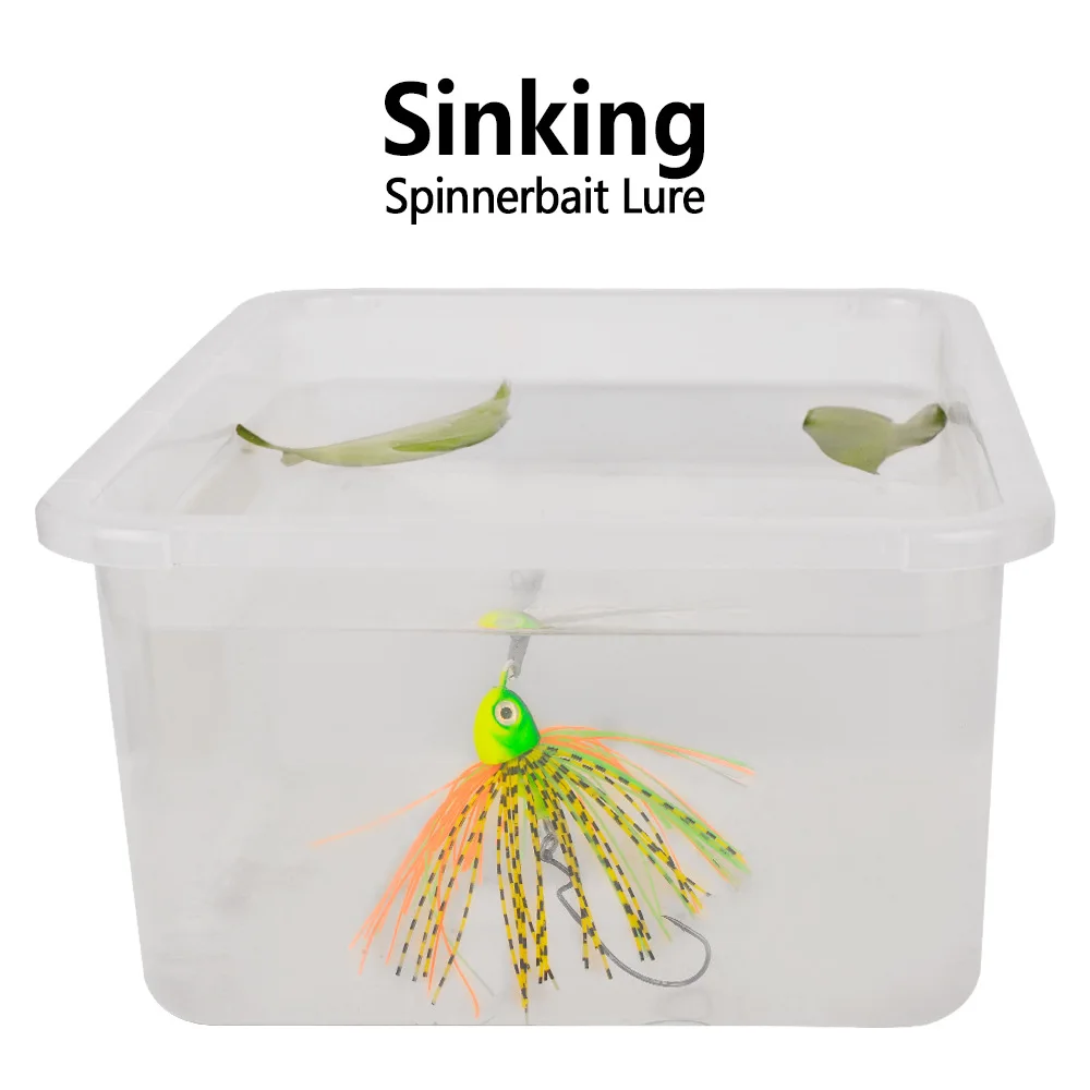 Spinnerbait 7g/10g/14g Chatterbait Angelköder Pesca Chatter Unkrautfreier Metallklingen-Gummiköder Jigkopf-Haken Draht-Spinnerbait – Detail 1