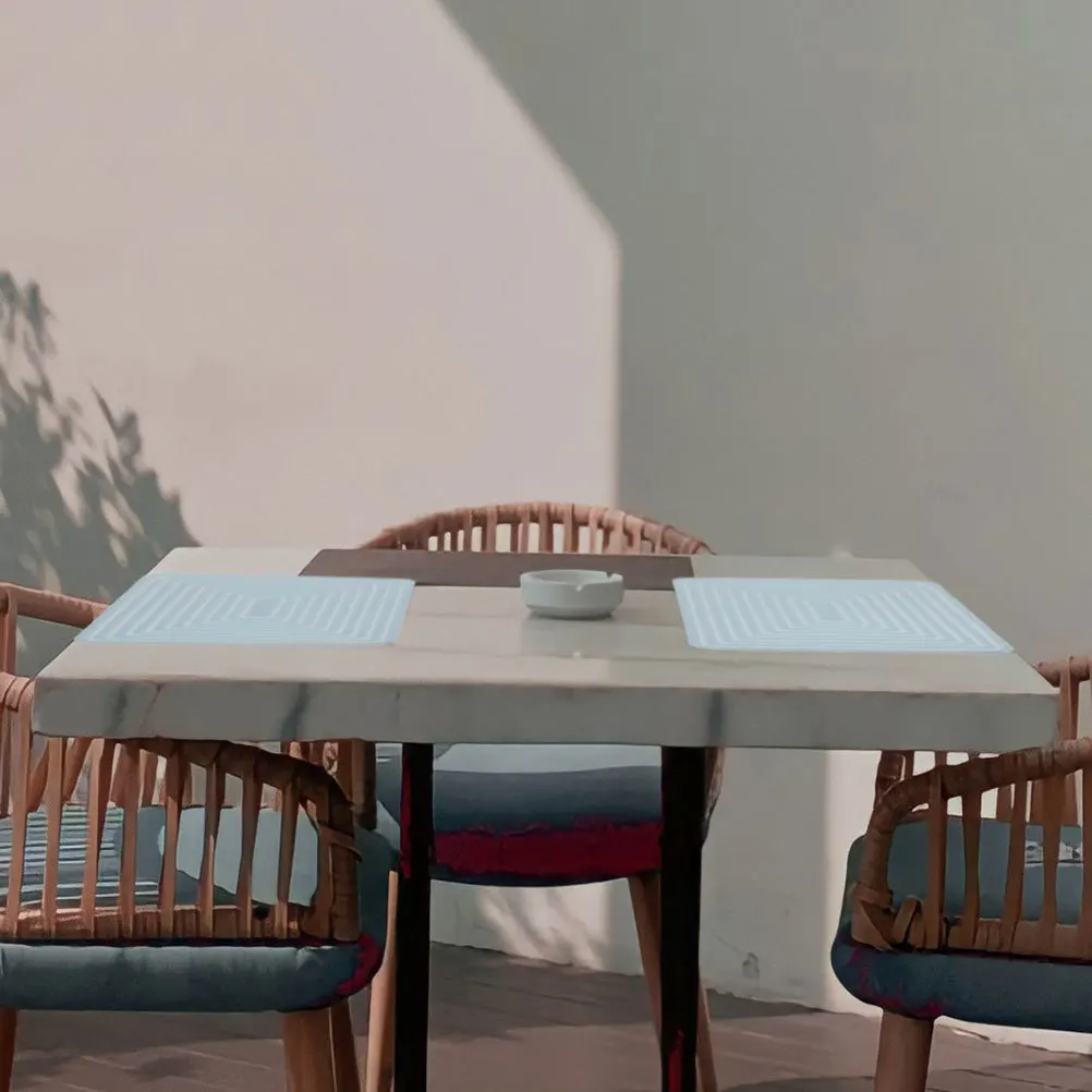 

2Pcs Silicone Pot Mat Heat Resistant Hot Pan Pad Non-Slip Kitchen Trivet Mat Table Protector for Dining Home Use