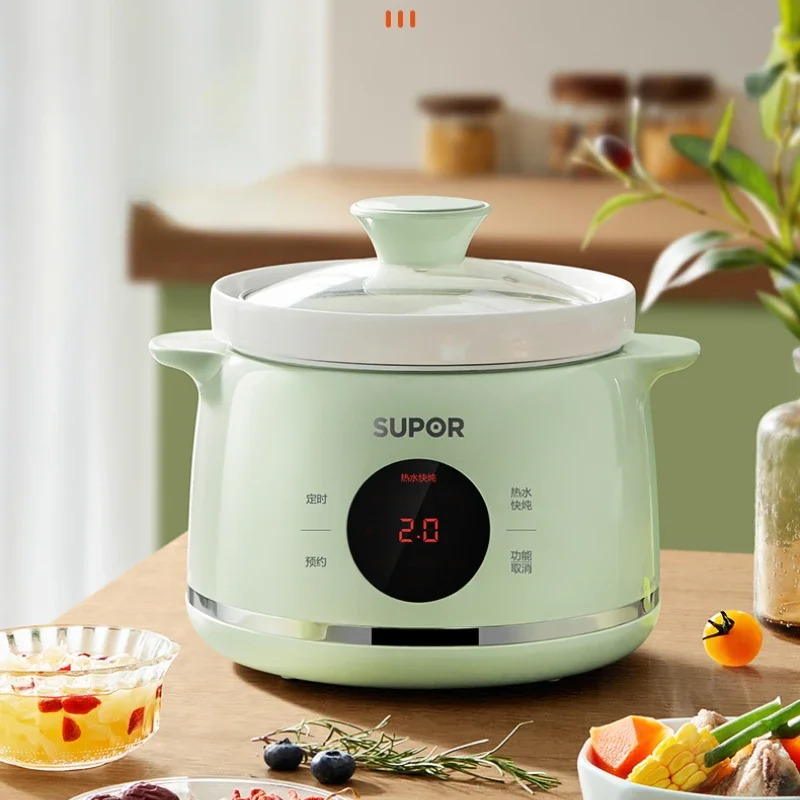 

Electric Stewpot Porridge Cooking Health Preservation BB Pot Ceramic Automatic Stew Soup Pot Slow Cooker Small Stew Pot