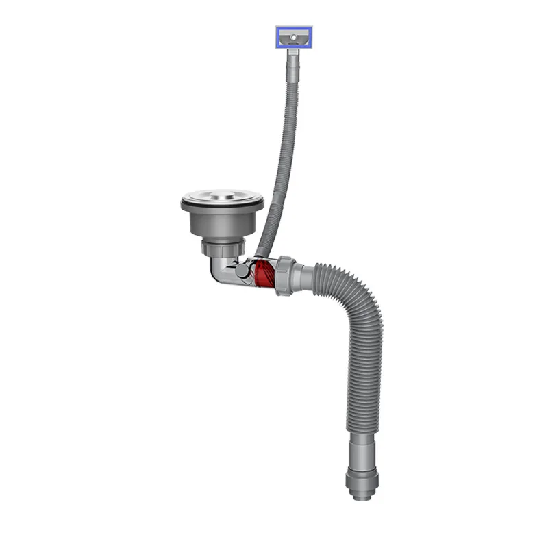 

Комплект сливных труб для кухни из нержавеющей стали 304, без запаха, компактный, с боковым сливом для раковины для мытья овощей.