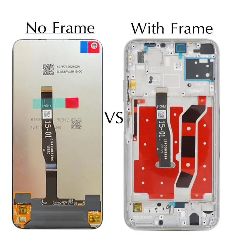 6.4 LCD  For Huawei P40 Lite JNY-LX1 LCD Display 10 Touch Screen Replacement For Nova 7i JNY-LX2 P 40 Lite Lcd Screen