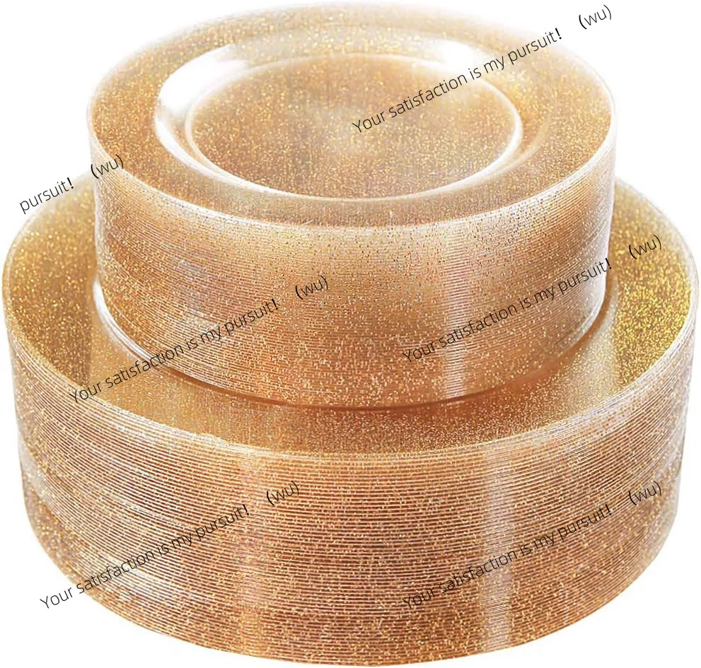 

Пластиковые обеденные тарелки на 50 человек 7,25 дюйма 10,25 дюйма, золотые пластиковые тарелки Золотые пластиковые тарелки для свадебных торжеств