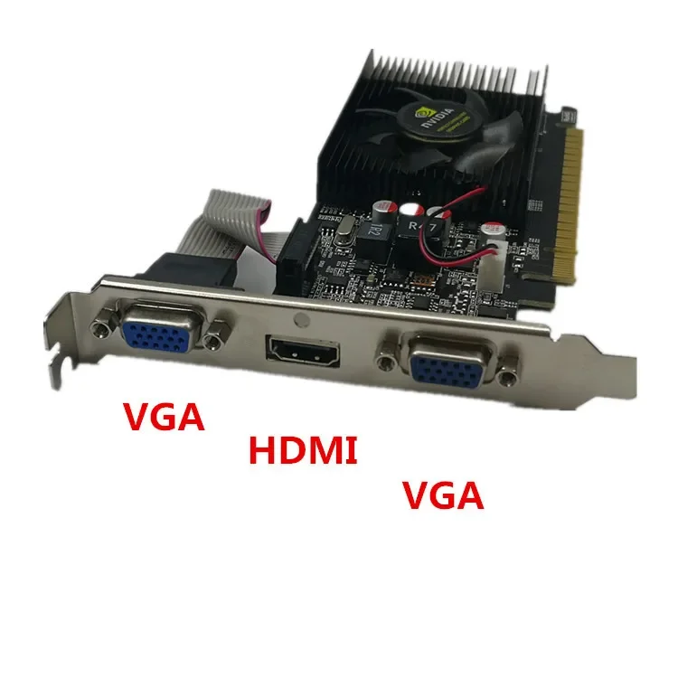 GT7302G dual DVI industrial control all-in-one machine half-high card game desktop small chassis independent graphics card