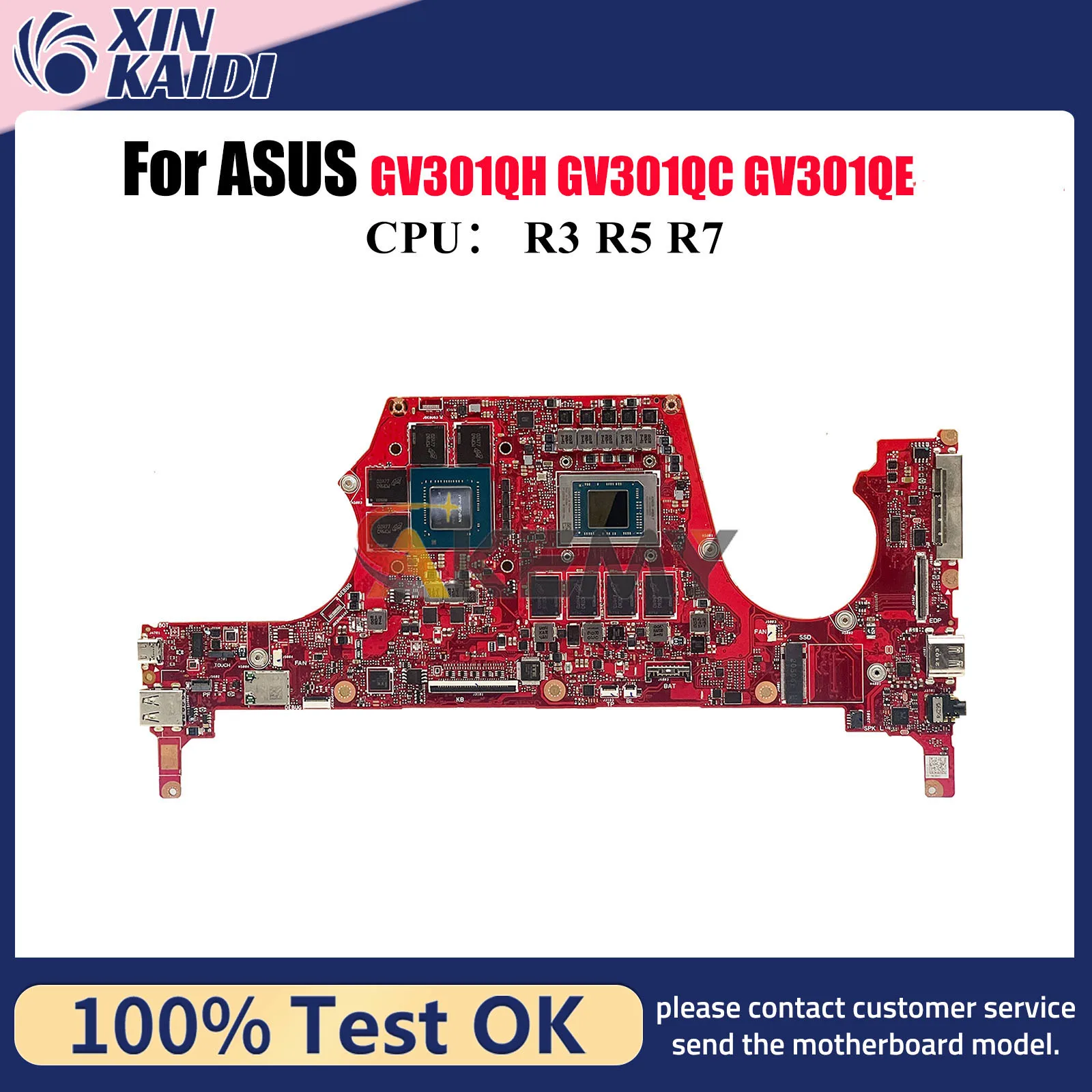 

GV301QH Laptop Motherboard For ASUS ROG GV301Q GV301QC GV301QH GV301QE Notebook Mainboard With R3 R5 R7 CPU 100% tests OK stk