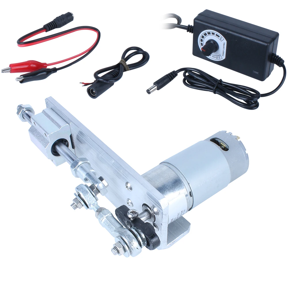 

DIY Electric push rod Linear Actuator 1.4-3.5CM stroke Metal Gear Reduction Motor Speed Control DC Linear Actuator Telescopic