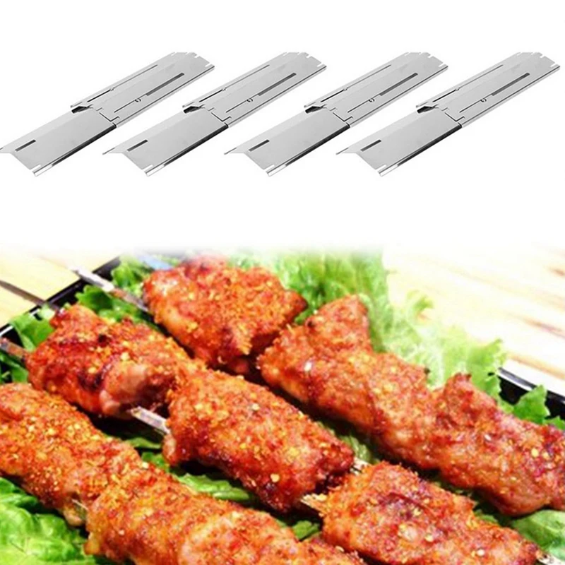 Adjustable Stainless Steel Heat Plate BBQ Gas Grill Replacement Set Outdoor Cooking Accessories Kit For Kitchen