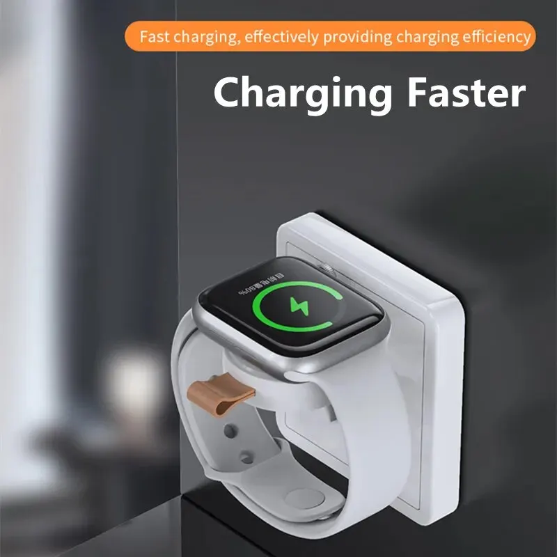 

Быстрое магнитное беспроводное зарядное устройство для Apple Watch 9, 8, 7, 6, 5, 4, 3, SE, Ultra, адаптер для зарядки IWatch, портативная зарядная станция с поддержкой PD