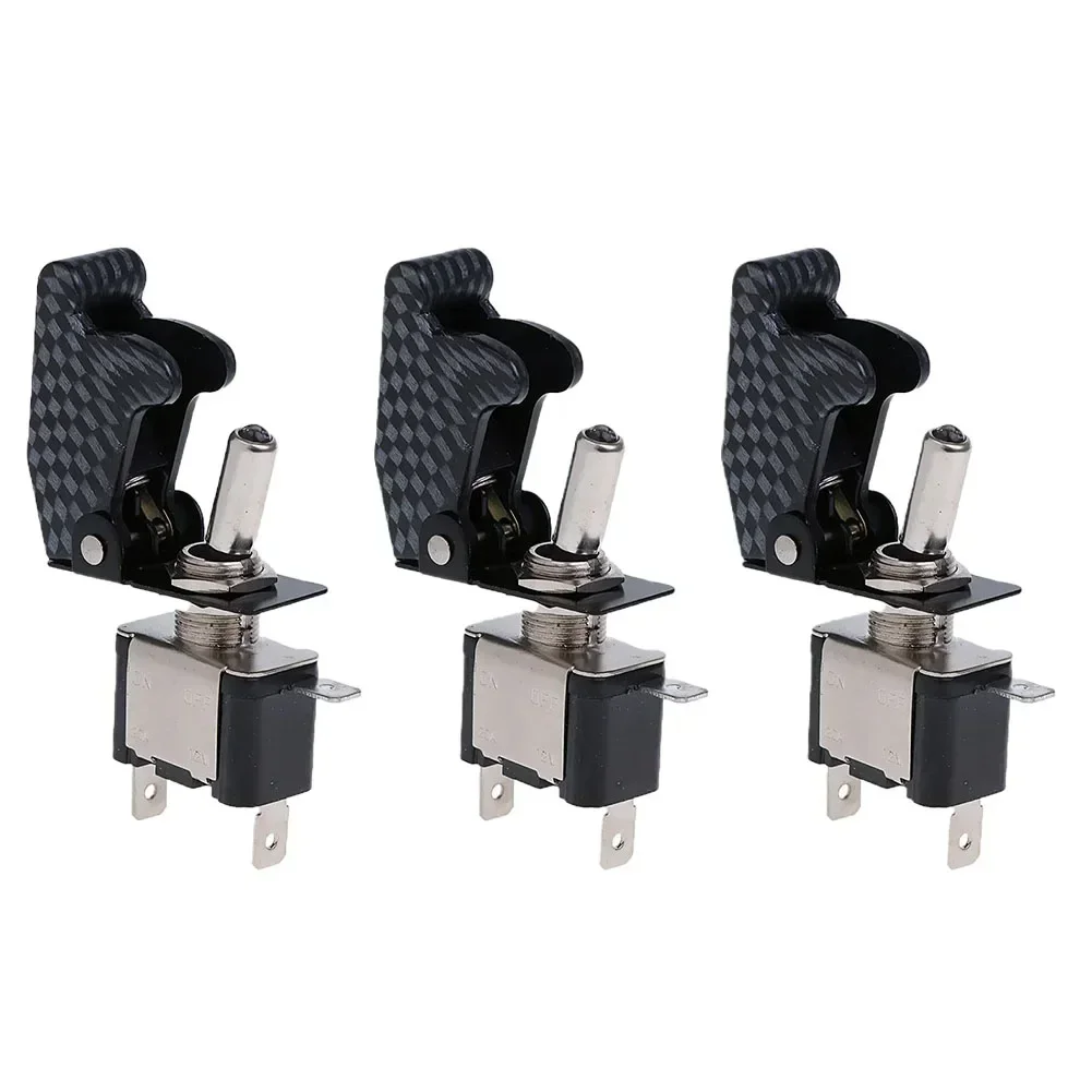 3 Pack Rocker Switches 12V 20A with LED Indicator SPST On/Off Design for Easy Installation in Automotive Settings