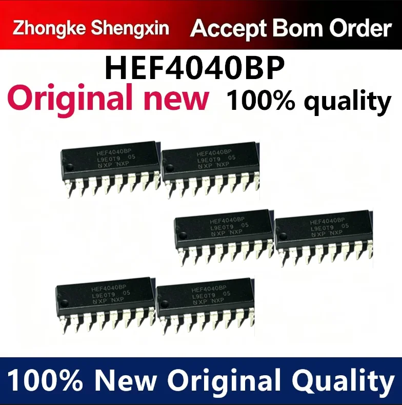 （5pcs-10pcs）Newly imported original HEF4040BP HEF4040 counter chip directly inserted into DIP-16