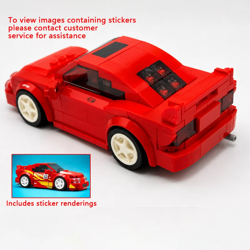 qwert Furious Movies Model MOC Building Bricks Sports Car Modular Technology Assemble Children Toys Suit Gifts Holiday