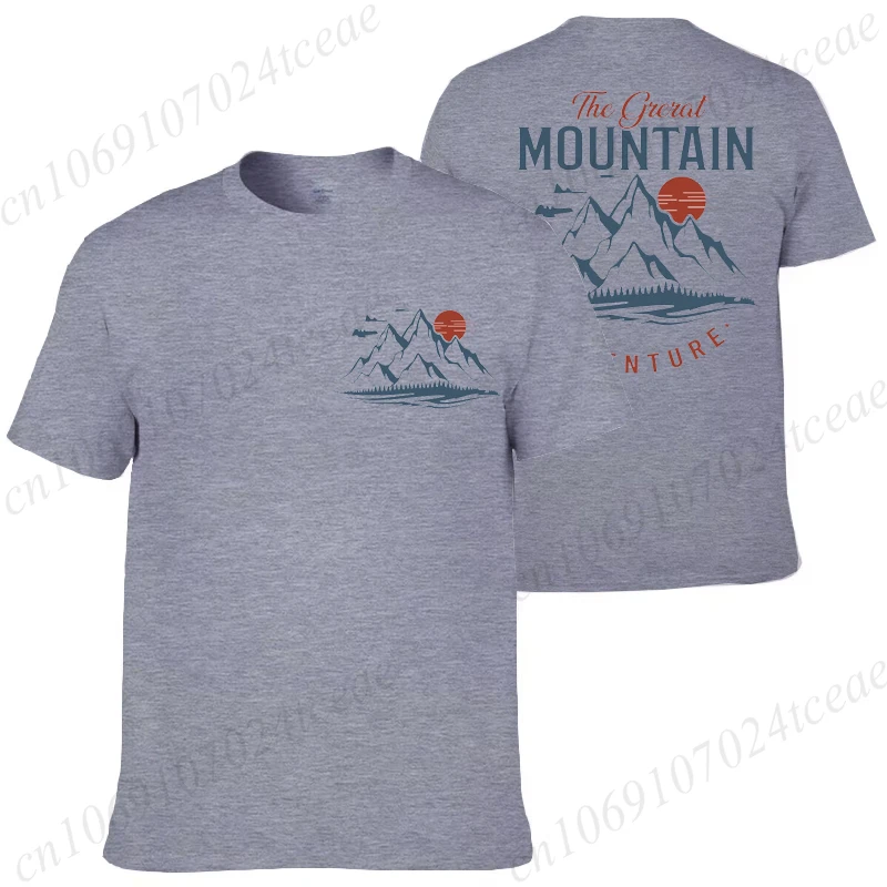 

Мужская походная уличная футболка, одежда с двойным принтом, футболки для мужчин и женщин, спортивная одежда, футболки для путешествий в горах, кемпинге