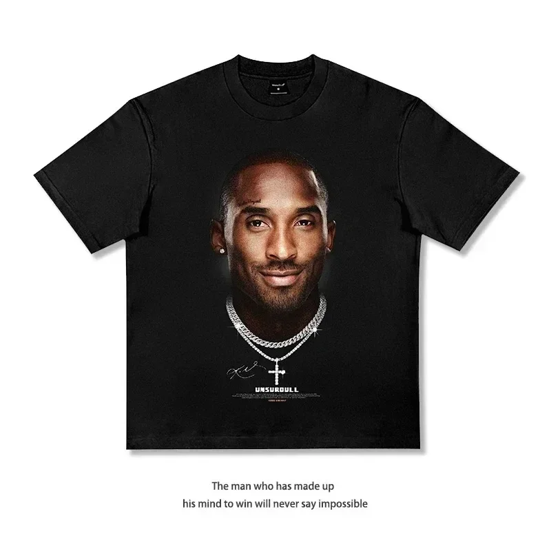 

American Football Star Short Sleeve NBA James Curry Moranteo Basketball Star Harden 100% Cotton Men's T-shirt Short Sleeve Tops