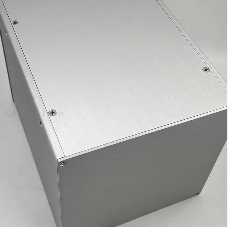 260 tutto l'alloggiamento del filtro di alimentazione multiuso in lega di alluminio 1p/2p interruttore dell'aria caso isolato amplificatore di potenza chassis 206*206*260mm