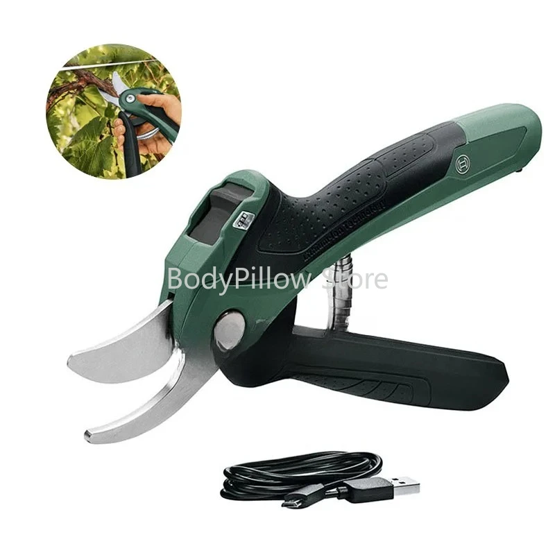 

Беспроводные умные секаторы 3,6 В, перезаряжаемые через USB садовые секаторы для фруктовых деревьев, электрический секатор для цветочного художника, легко обрезанная машина